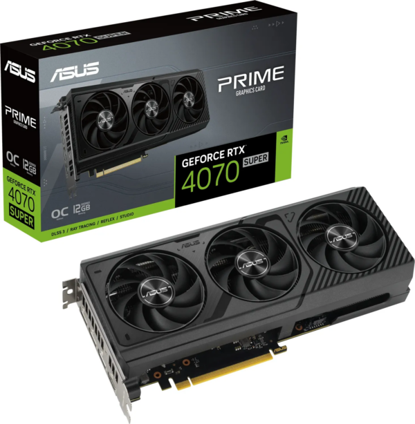 Grafična kartica ASUS GeForce RTX 4070 SUPER Prime OC, 12GB GDDR6X, PCI-E 4.0