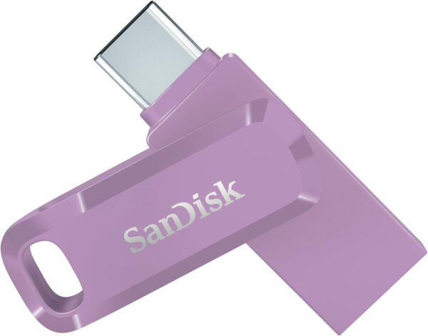 SanDisk USB 256GB Ultra Dual Drive Go USB Type-C 400MB/s sivka violičen