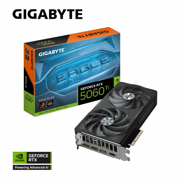 Grafična kartica GIGABYTE GeForce RTX 5060 Ti EAGLE OC 16G, 16GB GDDR7, PCI-E 5.0