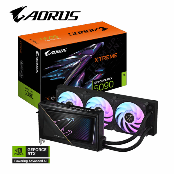 Grafična kartica GIGABYTE AORUS GeForce RTX 5090 XTREME WATERFORCE 32G, 32GB GDDR7, PCI-E 5.0