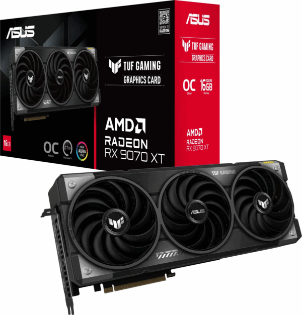 Grafična kartica ASUS TUF Gaming Radeon RX 9070 XT OC, 16GB GDDR6, PCI-E 5.0