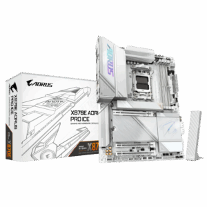GIGABYTE X870E AORUS PRO ICE, DDR5, SATA3, USB4, DP, 2.5GbE, WiFi 7, AM5 ATX