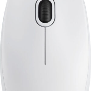 Logitech B100 optična miška, USB, bela