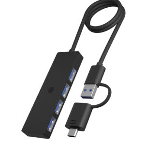 Icybox IB-HUB1424-C3 4-Port Hub z priključkom USB 3.2 Gen 1 Type-C in Type-A