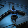 Komplet hitri avto polnilec, kabel + adapter 2X USB 12W (Lighting - iPhone)