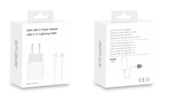 Adapter + Kabel 20W (Type C v Lighting) - Retina