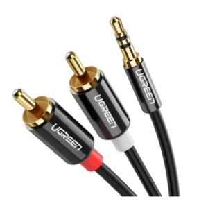 Ugreen 3,5 mm moški na 2RCA moški avdio kabel 2M - 10584