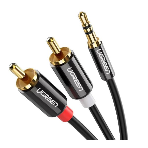 Ugreen 3,5 mm moški na 2RCA moški avdio kabel 2M - 10584