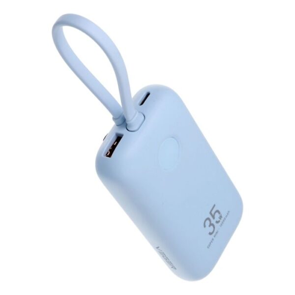 0c293ae00d51679535cc7c0f890dfa61 VEGER prenosna baterija z vgrajenimi kabli 10000 mAh, modra