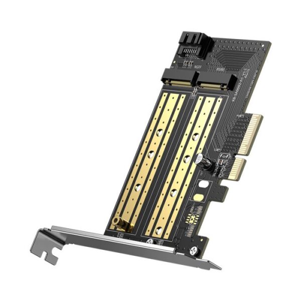 Ugreen 70504 M2 / M.2 NVME na PCI-E 3.0 razširitvena kartica z M.2 SATA podporo