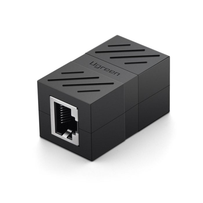 Ugreen RJ45 mrežni podaljševalni adapter Ž na Ž črn - polybag