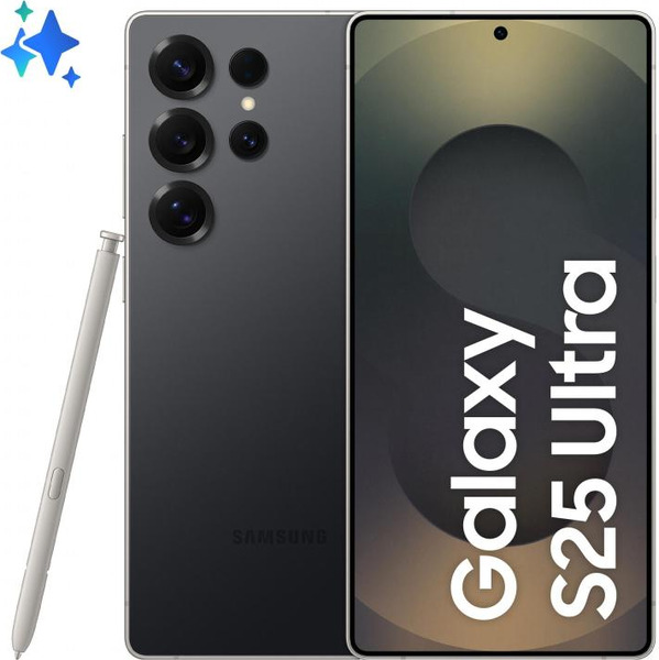Samsung Galaxy S25 Ultra (S938) Dual 5G 256GB 12GB RAM (Titanium Black) Black