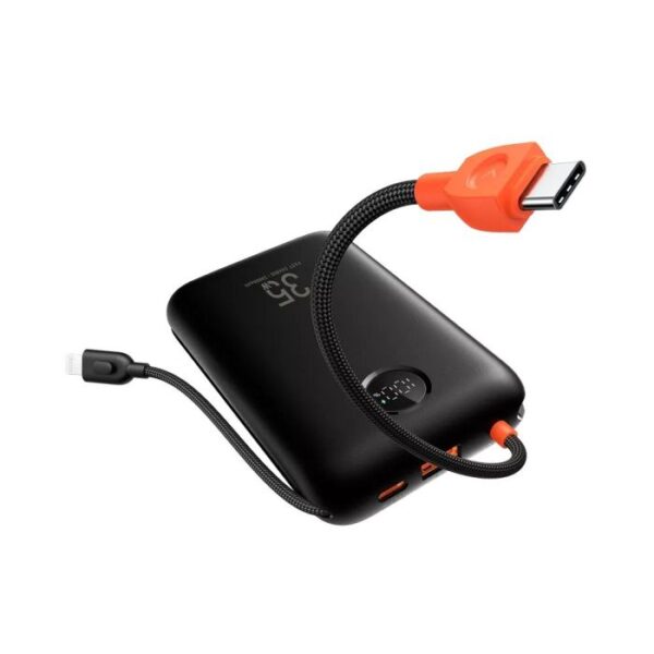 330745ab3fa9eb6d0002a90e8ba43727 VEGER prenosna baterija z vgrajenimi kabli 20000 mAh, črna