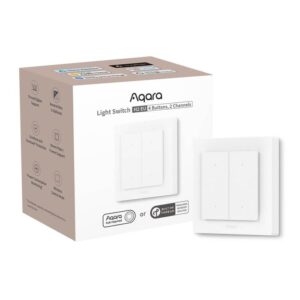 AQARA pametno stikalo za luči H2 (WS-K08D), 4 gumbi - 2 kanala