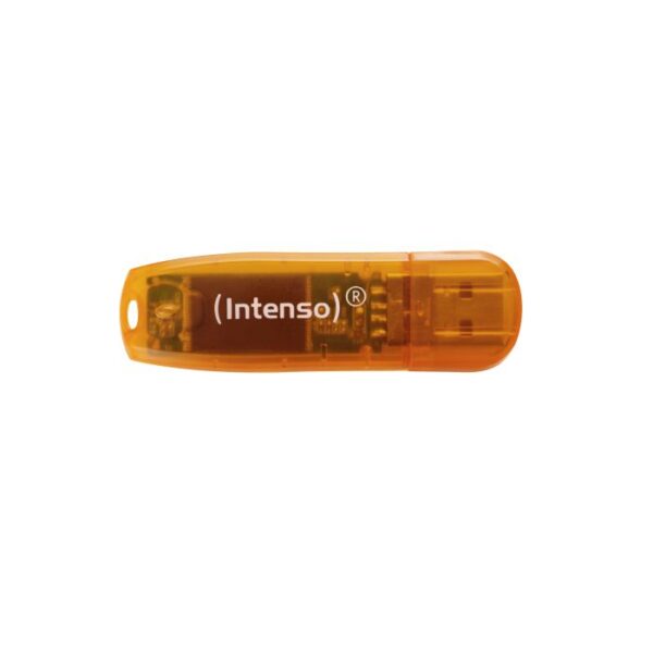 3502490_main Intenso 64GB Rainbow Line USB 2.0 spominski ključek - Oranžen