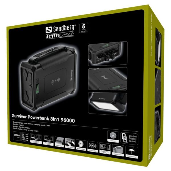 420-78-large Sandberg Survivor Powerbank 8v1 96000mAh / 307Wh prenosna polnilna postaja