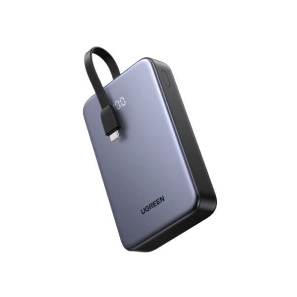 Ugreen 22,5W 20000mAh prenosna baterija z vgrajenim kablom