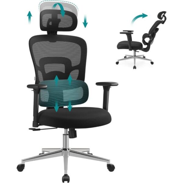 71wf9psli6l._ac_sl1500__1__1 SONGMICS ergonomski računalniški stol