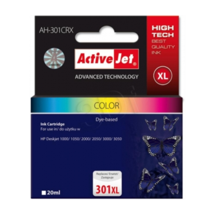ActiveJet komplet barvnih črnil HP CH564 301XL