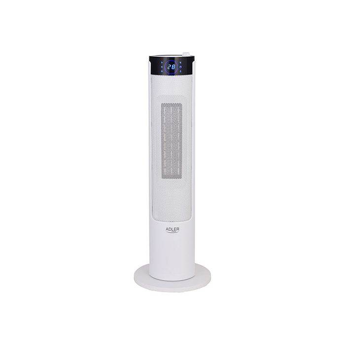 Adler keramični LCD kalorifer 2200W z vlažilcem, stolp, bel AD7730