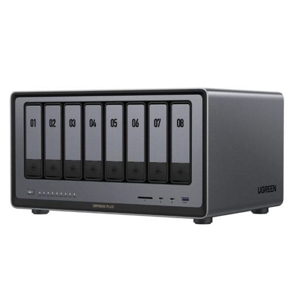 dxp8800_plus.780 Ugreen NASync DXP8800 Plus za 8+2 diska, Intel i5-1235u, 8GB DDR5, 2x 10Gbe mreža