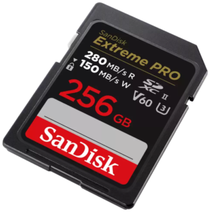 SanDisk 256GB Extreme PRO SDXC UHS-II spominska kartica