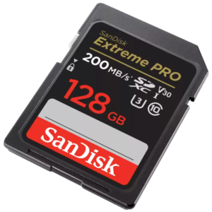 SanDisk 128GB Extreme PRO SDXC UHS-I spominska kartica