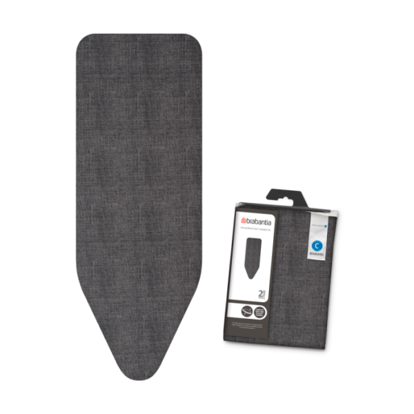 ironing_board_cover_c_complete_set_-_denim_black_-_8710755131103_brabantia_96dpi_1000x1000px_7_nr-38637 Brabantia prevleka in podloga za likalno desko C 124x38cm denim črna