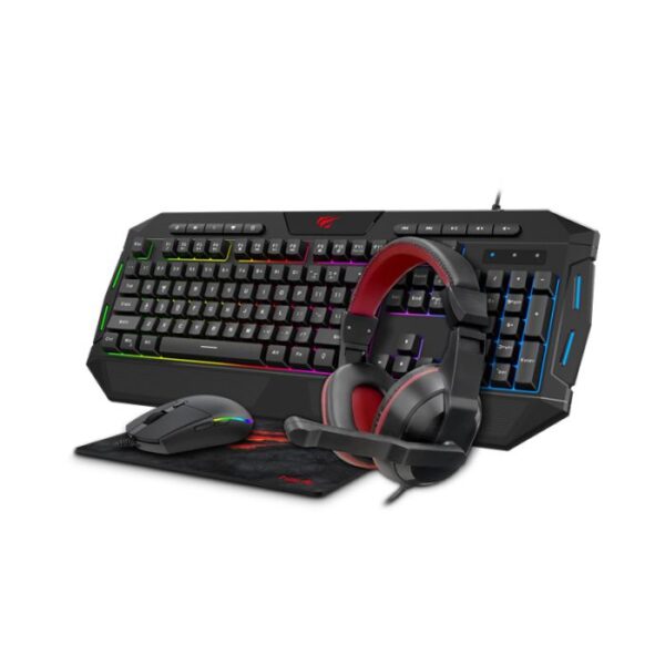 kb501cm HAVIT Gamenote komplet 4v1 (tipkovnica+miška+podloga+slušalke) HV-KB501CM / SLO