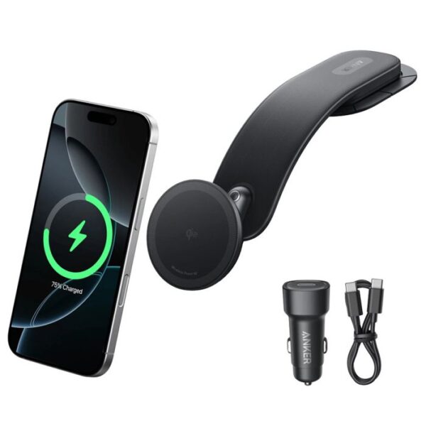 Anker Nano MagGo 15W brezžični avtopolnilec z nosilcem