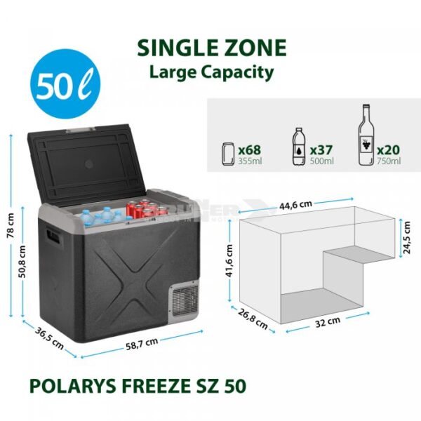 BRUNNER prenosni hladilnik  POLARYS FREEZE SZ 50, 0826054N