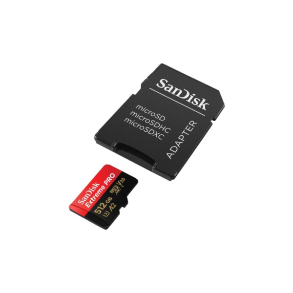 SanDisk 512GB Extreme PRO microSDXC UHS-I spominska kartica z adapterjem