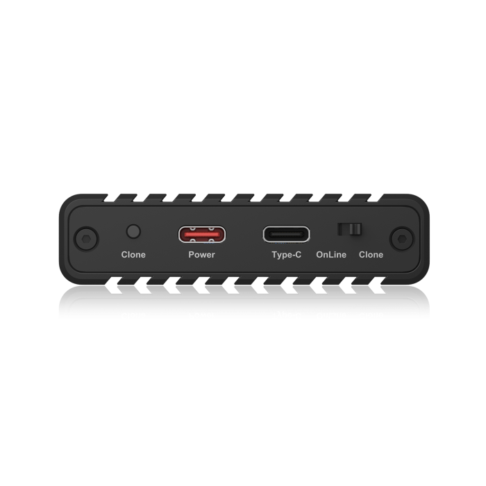 IcyBox IB-2817MCL-C31 ohišje za 2 NVME SSD-ja s USB-C in USB-A priključkom