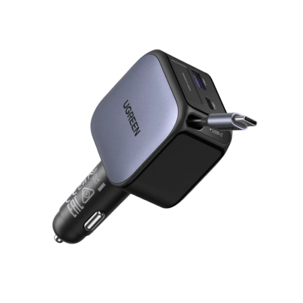 Ugreen 90W avtopolnilec z vgrajenim USB-C kablom