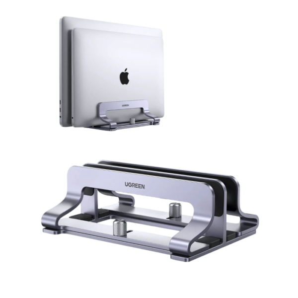 ugreen-vertical-laptop-stand-holder-desk-dual-aluminum-dock-compatible-314759 Ugreen dvojno vertikalno aluminijasto stojalo za prenosni računalnik