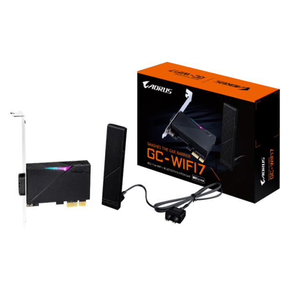 gc-wifi7_01 GIGABYTE GC-WIFI7 2Tx2R a/b/g/n/ac/ax/be Tri Band WIFI 7 + BLUETOOTH 5.3 PCI-E kartica