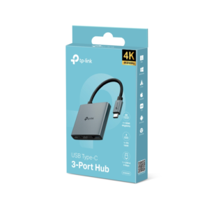 uh3020c-6 TP-LINK UH3020C 3-v-1 USB-C HUB priklopna postaja z 4K HDMI in 100 W Power Delivery