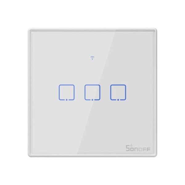 SONOFF pametno stensko stikalo Wi-Fi + RF433 trojno T2EU3C-TX