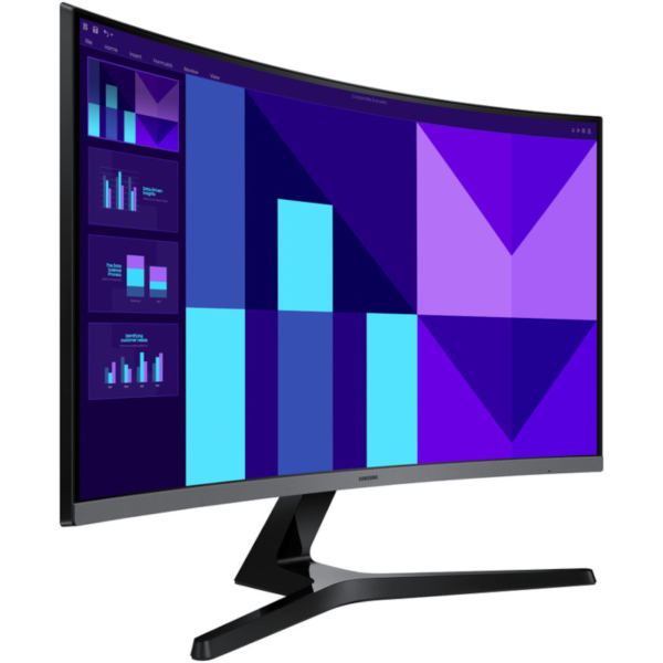 Zaslon SAMSUNG Essential S3 S39GD (S27D390GAU) 68,5 cm (27") / 1920x1080 / VA / 100 Hz / 4 ms / črn / ukrivljen (1800R)