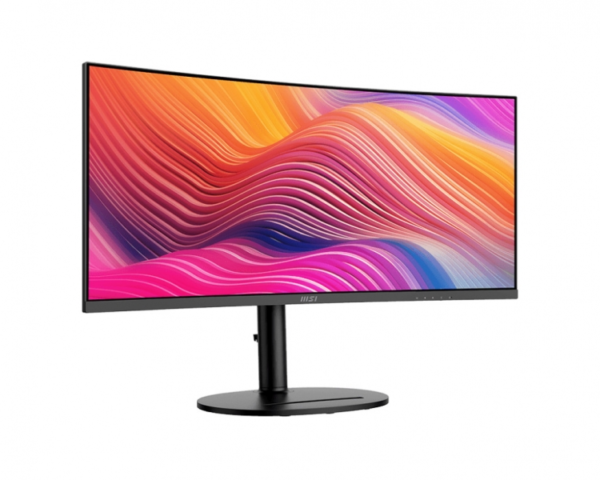 Zaslon MSI Modern MD342CQP / 34" / UWQHD / VA / 120Hz / 1ms (MPRT) / ukrivljen / KVM / črn - nastavljiv po višini - PD 98W