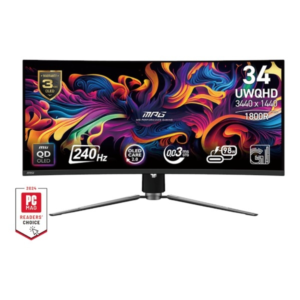 Zaslon MSI MPG 341CQPX QD-OLED 34.18" / UWQHD / 240Hz / 0,03ms (GTG) / Ukrivljen (črn)