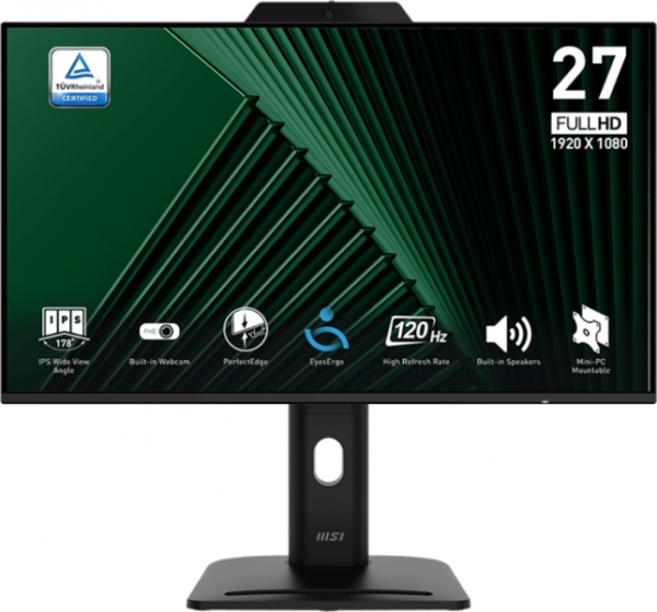 Zaslon MSI PRO MP272PMG / 27" / FHD / IPS / 120Hz / 1ms (MPRT) / črn - nastavljiv po višini